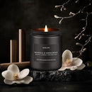 Magnolia & Sandalwood Candle | Masculine Candle - Candles for Men, Soy Candles for Home Scented, Manly Scented Decor for Home - Gifts for Men, 7oz Black Jar, Long Lasting by CozyNest Decor