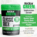 Rockin' Green Classic Rock Laundry Detergent Powder (90 Loads) - All Natural Laundry Detergent - Sensitive Skin Laundry Powder (Unscented) by TinyTreasures Baby Boutique