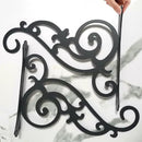 Hanging Planter Brackets 12-Inch 2 Pcs,Outdoor Hanging Brackets Wall Hook Heavy Duty Planter Brackets,Black Iron Planters Hook Indoor/Outdoor Planter Hanger Hooks by GreenHaven Gardens