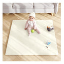 Baby Play Mat 48"x48" – Thick, Non-Slip Foam Mat for Babies and Toddlers. Foldable, Scrubbable, Odorless, and Soft, Ideal for Playpens, Crawling, and Indoor Playtime-Beige by TinyTreasures Baby Boutique