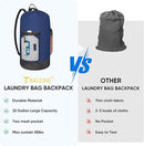 BALEINE 120L Laundry Bag Backpack, 900D Oxford Fabric Large Travel Laundry Bags with Shoulder Straps and 2 Mesh Pockets for College Dorm, Apartment, Laundromat (Navy, 120L) by TinyTreasures Baby Boutique