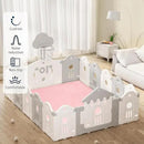 ACOMOPACK Baby Play Mat for Floor 1.3" Thick Memory Foam Play Mat 59"×71" Tummy Time Crawling with Non-Slip Bottom for Living Room,Nursery,Soft Velvet Playpen Mats for Kids,Infants（Pink） by CozyNest Decor
