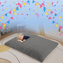 COMAX 3-in-1 Bean Bag Chair for Kids, Toddler Beanbag Bed, Convertible Child Floor Lounger, Floor Mattress with Filler for Girl Boy Sleeping Reading, Grey by TinyTreasures Baby Boutique
