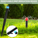 120 Pcs Drip Irrigation Emitters for 1/4'' Drip Irrigation Tubing 60 Irrigation Emitters Sprayer 60 Adjustable 360 Degree Water Flow Drippers for Patio Lawn Garden Watering by GreenHaven Gardens