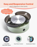 VEVOR Mini Pottery Wheel, 6 inch Turntable, Forward and Reverse Rotation, Adjustable Speed, Electric Clay Wheel for Kids and Beginners, with Shaping Tools, for Home DIY, Pottery Classes, Green by TinyTreasures Baby Boutique