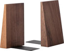 Muso Wood Thickened Wooden Bookends for Heavy Books, Creative Decorative Non-Skid Handmade Walnut Wood Ends for Shelves by CozyNest Decor
