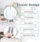 Bdor 26in Farmhouse White IP65 Waterproof Wood Metal Decorative Lanterns with Remote Control, Timer, Tempered Glass, Flameless Pillar Candles, Decorative Lanterns for Home Decor, Front Porch, Wedding by CozyNest Decor