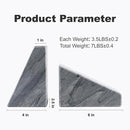 Marble Bookends for Heavy Books, Decorative Book Ends for Shelves, Unique and Heavy-Duty Book Ends for Hardback Book & CDS, Stone Book Stopper, Modern Book Holder, Monte Grigi, Set of 2 by CozyNest Decor