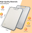 Titanium Cutting Board for Kitchen, Double Sided Cutting Boards for Meal Prep with Pure Titanium and Wheat Straw PP, Dishwasher Safe Chopping Board for Meat Vegetables Fruits, Large Size, 16”×11” by CozyNest Decor