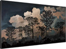SIGNWIN 46"x72" Extra Large Framed Wall Art Silhouetted Trees at Dusk, Dramatic Forest and Cloudscape for Home Living Room Bedroom Decor (Frame Assembly Required) by CozyNest Decor