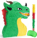 WERNNSAI Dragon Piñata - Dinosaur Party Supplies Dino Piñata Bundle with Blindfold and Stick for Boys Kids Dragon Theme Birthday Party Game Decorations (15.5" x 10" x 3") by TinyTreasures Baby Boutique