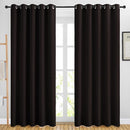 NICETOWN Blackout Curtain Panels 84 inches - Light Reducing Thermal Insulated Solid Grommet Blackout Curtains/Panels/Drapes for Living Room (Set of 2, 66 inches by 84 Inch, Toffee Brown) by TinyTreasures Baby Boutique
