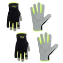 HLDD HANDLANDY 2 Pairs Leather Gardening Gloves for Men, Utility Work Gloves for Gardening, Yardwork, Construction, Mechanics, Great Garden Gifts for Men Women by GreenHaven Gardens
