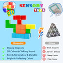 Magnetic Blocks 1.18 inch, Large Magnetic Cube Toy for Sensory STEM Education Preschool Magnet Toys for 3 4 5 6 Year Old Boys and Girls,Christmas Birthday Gifts for Kids Age 3+ by TinyTreasures Baby Boutique
