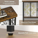 ikkle 70.9" Extra Long Console Table, Industrial Narrow Sofa Table Behind Couch with 2 Tier Storage Shelf, Entryway Hallway Accent Table for Living Room, Foyer, Rustic Brown by CozyNest Decor