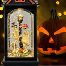 Halloween Snow Globe Lantern with 6 Hour Timer,Halloween Decorations Indoor for Home,Halloween Decor,USB or Battery Powered for Halloween Lanterns,Halloween Skeleton-A by CozyNest Decor