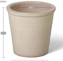 Emissary Round Stoneware Planter (Parent SKU 12012) (Cream, 8" D x 7" H) by CozyNest Decor