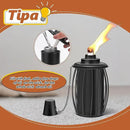 4-Pack Upgraded Torch Canisters,16oz Replacement Torch Refillable Canisters with Wicks,Caps, Outdoor Citronella Fuel Torch Canister for Luau Party, DIY Garden Decor. by GreenHaven Gardens