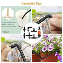 280 PCS Drip irrigation Parts,Drip System Parts,1/4 Inch Drip Irrigation Barbed Connectors (Nozzles, Nozzle Tees, Single Barbs, Couplings, Tees, Elbows, Plugs, Crosses) for Garden System by GreenHaven Gardens