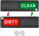 Premium Clean Dirty Dishwasher Magnet, Dirty Clean Sign for Dishwasher Easy to Read and Strong Slide for Changing Signs, Heavy Duty Magnet with Optional Stickers (Red & Green (Black)) by TinyTreasures Baby Boutique