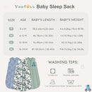 Yoofoss Baby Sleep Sack 12-18 Months Baby Wearable Blanket 100% Cotton 2-Way Zipper TOG 0.5 Toddler Sleeping Sack 3 Pack, Lightweight Sleep Sacks for Babies(Large) by TinyTreasures Baby Boutique