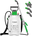VIVOSUN Pump Sprayer 1 Gallon, Portable Water Spray Bottle in Lawn and Garden Yard, Weed Sprayer for Plants with 3 Nozzles, Adjustable Shoulder Strap, Pressure Relief Valve by GreenHaven Gardens