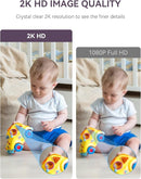 Baby/Pet Monitor for Indoor Security, Monitoring with Smart Phone app, 2K QHD Resolution, Auto Tracking/Motion Dection, 2-Way Audio Talk, Night Vision, Pan-Tilt Camera by TinyTreasures Baby Boutique