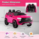Costzon Ride on Car, 12V Licensed Chevrolet Tahoe Battery Powered Electric Vehicle w/ 2.4G Remote Control, High/Low Speed, Music, Lights, MP3/USB/FM, Spring Suspension, Electric SUV for Kids (Pink) by TinyTreasures Baby Boutique