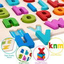 Alphabet Puzzle Wooden Puzzles for Toddlers 3 4 5 Year Old, ABC Puzzle Shape Alphabet Learning Puzzles Toys with Puzzle Board & Letter Blocks for Preschool Girls Boys Lowercase Letter Puzzle by TinyTreasures Baby Boutique