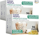 The Clean People Laundry Detergent Pods - Hypoallergenic Laundry Pods - Ultra Concentrated, Recyclable Packaging, Stain Fighting - Fresh Scent, 192 Pack by TinyTreasures Baby Boutique