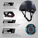 Adjustable Helmet for Ages 3-16 Kids Toddler Boys Girls Youth,Protective Gear with Elbow Knee Wrist Pads for Multi-Sports Skateboarding Bike Riding Scooter Inline skatings Longboard Roller Skate by TinyTreasures Baby Boutique