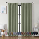 Simplebrand Ava Sage Green Blackout Curtains for Bedroom, 72 Inch Length, 2 Panels Set, Privacy Thermal Insulated Rod Pocket Window Curtains for Patio, French Door, W40 x L72 Inch by TinyTreasures Baby Boutique
