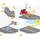 FireProof Outdoor Indoor Welcome Mat, Long-lasting Non-Slip and Easy to Clean Rectangular Entrance Mat, Grey (30 x 17.5) For High Traffic Areas by CozyNest Decor