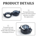 2 Pack Deadbolt Child Safety Lock Cover - Child Proof Deadbolt Cover & Door Knob Protector, Deadbolt Lock Cover for Kids, Prevents Accidental Locking (Fits Standard Locks) (Black) by TinyTreasures Baby Boutique