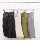 100% Pure Linen Dual Hanging Laundry Bag with 2 Deep Pocket and 2 Side Zipper 20x27in, Over The Door Laundry Hamper Space Saving Hampers for Dirty Clothes Home Travel, Green by CozyNest Decor