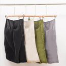 100% Pure Linen Dual Hanging Laundry Bag with 2 Deep Pocket and 2 Side Zipper 20x27in, Over The Door Laundry Hamper Space Saving Hampers for Dirty Clothes Home Travel, Grey by CozyNest Decor
