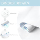 Dimoon 394''x17.7'' White Thicken Peel and Stick Wallpaper Contact Paper Modern Self Adhesive Wall Paper Removable Renter Friendly Textured Solid Color Vinyl Roll (394''x17.7'',White Thicken) by GreenHaven Gardens