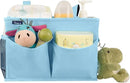 Surblue Bedside Caddy Hanging Organizer Bedside Storage Bag for Bunk and Hospital Beds (Small, Skyblue) by CozyNest Decor