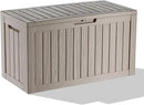 DRATO 80 Gallon Large Deck Box, Outdoor Storage Box for Patio Furniture, Patio Cushions, Gardening Tools, Pool Supplies 480lbs Weight Capacity,Waterproof Resin Storage Boxes by GreenHaven Gardens
