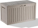 DRATO 80 Gallon Large Deck Box, Outdoor Storage Box for Patio Furniture, Patio Cushions, Gardening Tools, Pool Supplies 480lbs Weight Capacity,Waterproof Resin Storage Boxes by CozyNest Decor