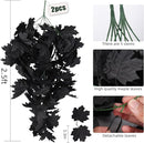 RECUTMS Black Maple Leaf Artificial Hanging Plants Fake Plants Faux Fall Leaves Halloween Faux Plants Autumn Leaves Artificial Wall Hanging Indoor Outdoor Halloween Decoration（Black） by CozyNest Decor