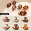 Nueplay Bathtub Toys for Toddlers 18M+，Baby Bath Toys with Animal Finger Puppets， Stackable Boat Train ，Gift for Baby & Toddlers Set of 12 by TinyTreasures Baby Boutique