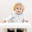 Tiny Twinkle Mess Proof Baby Bib - Waterproof & Lightweight Baby-Led Weaning Apron | 100% Recycled Polyester, Easy Clean & Machine Washable (Dinosaur, Small 6-24 Months) by TinyTreasures Baby Boutique