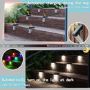 [4-Pack] Outdoor Solar Lights, Waterproof Induction Stair Step Lights, IP65 Waterproof, Automatically Light up at Dark, Suitable for Stairs, Garden Fences, Flower Bed Decorations and terraces by GreenHaven Gardens