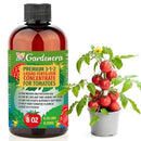 Premium Liquid Tomato Plant Fertilizer - 3-1-2 Concentrate for Indoor Plants and Flowers by Gardenera | Organic Plant Food for Tomatoes - 8oz by GreenHaven Gardens