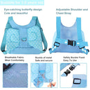 Toddler Harness with Leash - Child Leash and Anti Lost Wrist Link with Lock, Baby Walking Harness Assistant for Boys, Cute Traction Safety Leash for Kids, Holiday Travel Christmas Gift, Blue by TinyTreasures Baby Boutique