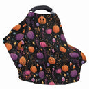 Binienty Infant Carseat Canopy, Cute Halloween Pumpkin Nursing Cover Soft Breathable Baby Car Seat Covers, Gifts for Mom Lover Wife by TinyTreasures Baby Boutique