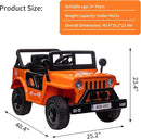 Ride on Truck Car, 12V Electric Ride on Car with Remote Control, MP3, LED Lights, Suspension System, Double Doors, Safety Belt, Ride-on Toy for Kids Aged 3-8 Years by TinyTreasures Baby Boutique
