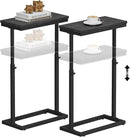 TUTOTAK End Table, Side Table, Tall Couch Table, Sofa Table, Living Room, Bedroom, Black TB01BK0832 by CozyNest Decor