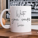 Custom Coffee Mug - Custom Mugs Design Your Own with Text, Name or Initials - Personalized Coffee Mug - Tazas Personalizadas 11 & 15 oz - Custom Gifts for Best Friend Woman, Him, Her, Mom, Dad by TinyTreasures Baby Boutique